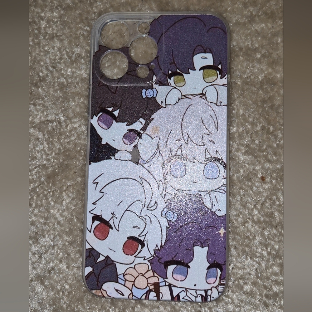 Anime Character Phone Case - Purple and Black